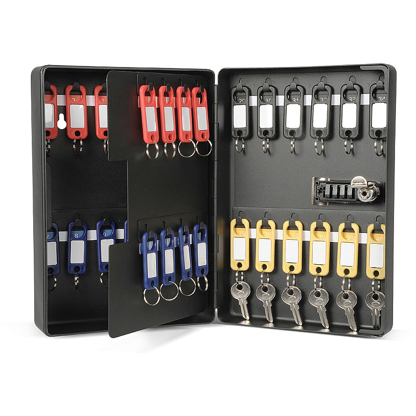 CARL Combination Key Cabinet Combination Lock, Pre-drilled Mounting Hole - Black - Plastic (81040)