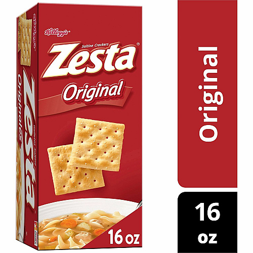 Kellogg's Zesta Saltine Crackers Original - 16 oz - 1 Box (00133)