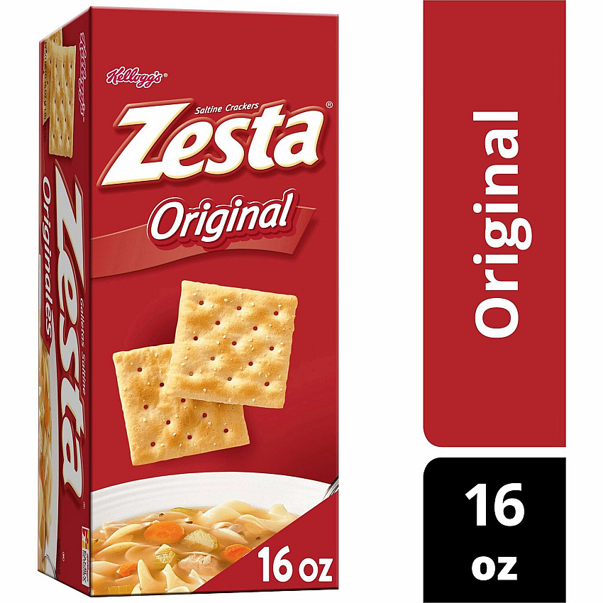 Kellogg's Zesta Saltine Crackers Original - 16 oz - 1 Box (00133)