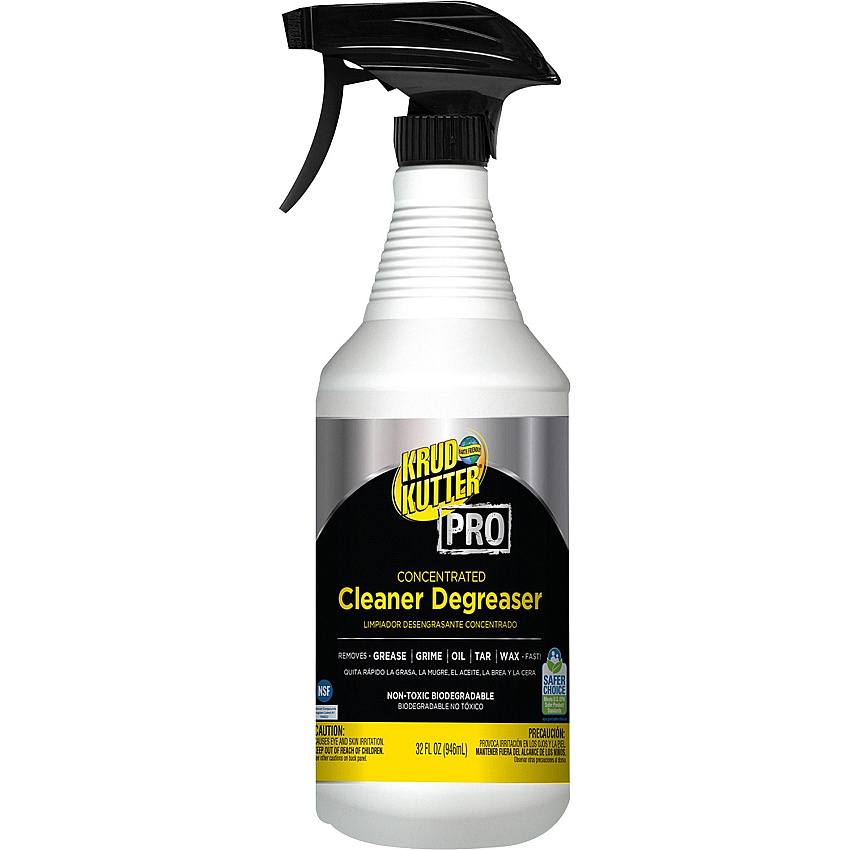 Krud Kutter Pro Cleaner Degreaser Concentrate - 32 oz (2 lb) - Heavy Duty, Chemical-free, Residue-free - Clear - 1 Each (352263)