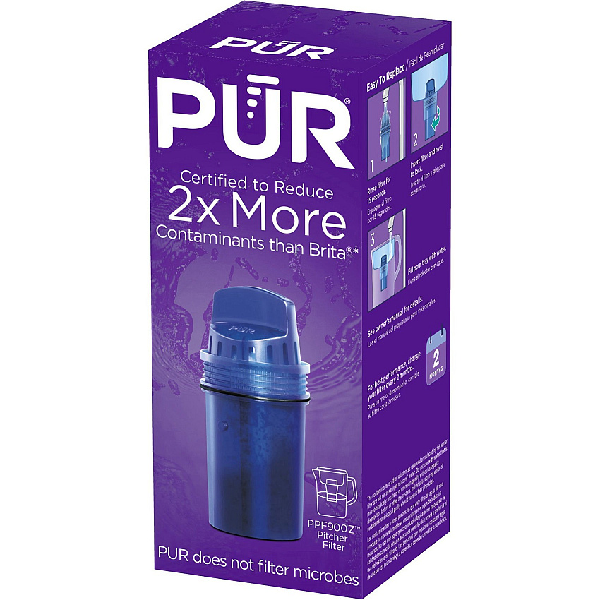 Honeywell PUR Pitcher Filter Dispenser, Pitcher - Pitcher - 40 gal Filter Life (Water Capacity)2 Month Filter Life (Duration) - 640 Cups Pitcher Capacity - 1 Each - Blue (PPF900ZV1)