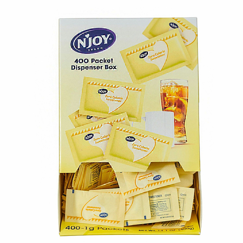 N'Joy Njoy Yellow Sucralose Sugar Substitute 0.035 oz (1 g) - Sucralose - 400 / Box (83220)