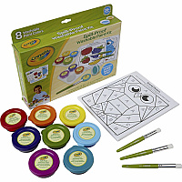 Crayola Spill Proof Washable Paint Set Art, Craft, Fun and Learning - Recommended For 3 Year - 1 Kit (811518)