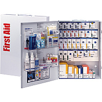 First Aid Only XL SC Business First Aid Cabinet 666 x Piece(s) For 150 x Individual(s) - 5" Height x 16" Width x 21" Depth - Steel Case - White - 1 Each (90829021)