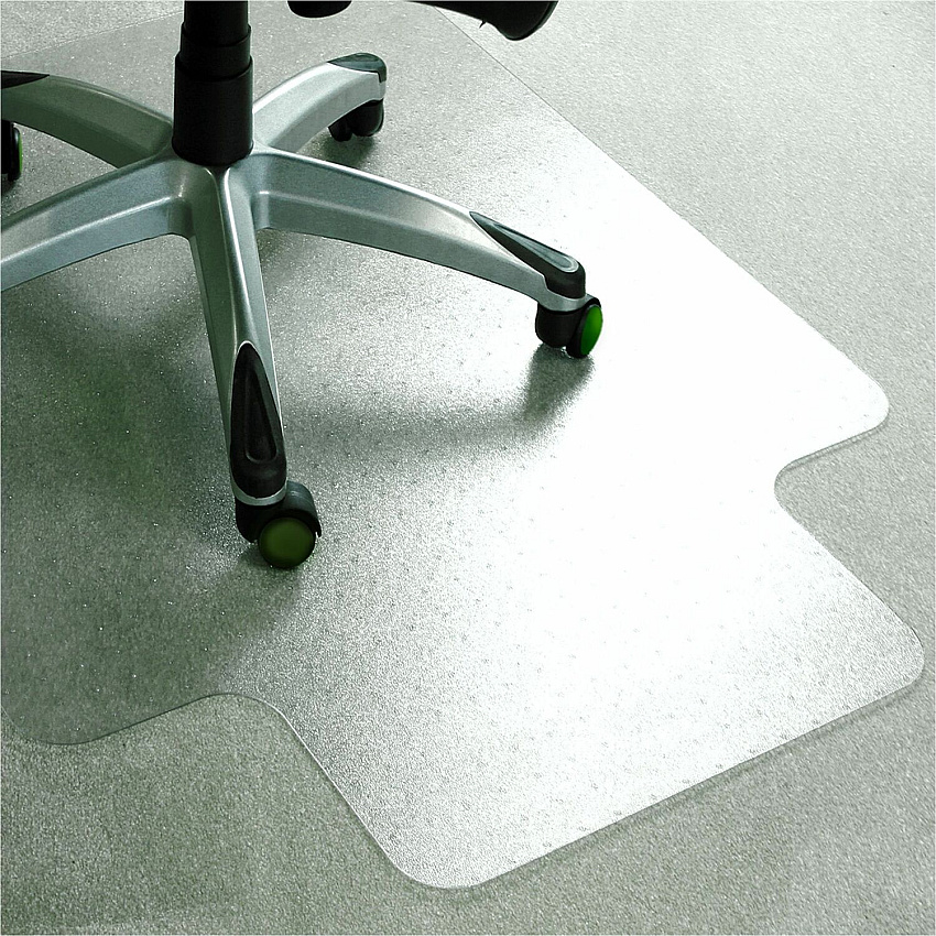 Cleartex AdvantagematPlus Advantagemat&reg; Plus APET Lipped for Low/Standard Pile Carpets - 45" x 53" 53" Length x 45" Width x 0.087" Depth x 0.375" Thickness - Lip Size 12" Length x 25" Width - Lipped - Amorphous Polyethylene Terephthalat (NCCMFLAG0005)