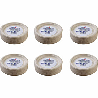Genuine Joe 9" Compostable Plates Breakroom, Office - Disposable - 9" Diameter - White, Natural - Sugarcane Body - 50/Pack - 10 / Carton (GJO10230CT)
