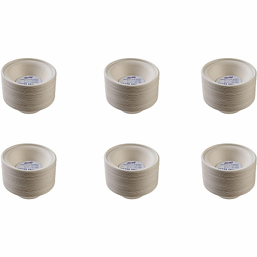 Genuine Joe 12 oz Compostable Bowls Breakroom, Office - Disposable - White, Natural - Sugarcane Body - 50/Pack - 20 / Carton (GJO10233CT)