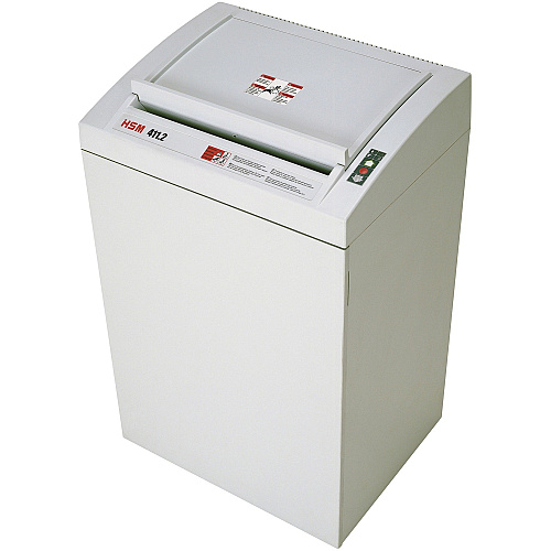 HSM Classic 411.2 - 1/32" x 3/16" + External Autom. Oiler Continuous Shredder - Particle Cut - 10 Per Pass - for shredding Paper, Staples, Paper Clip - 0.031" x 0.187" Shred Size - P-7/F-3 - 15.75" Throat - 38.60 gal Wastebin Capacity - Light G (1564173O)