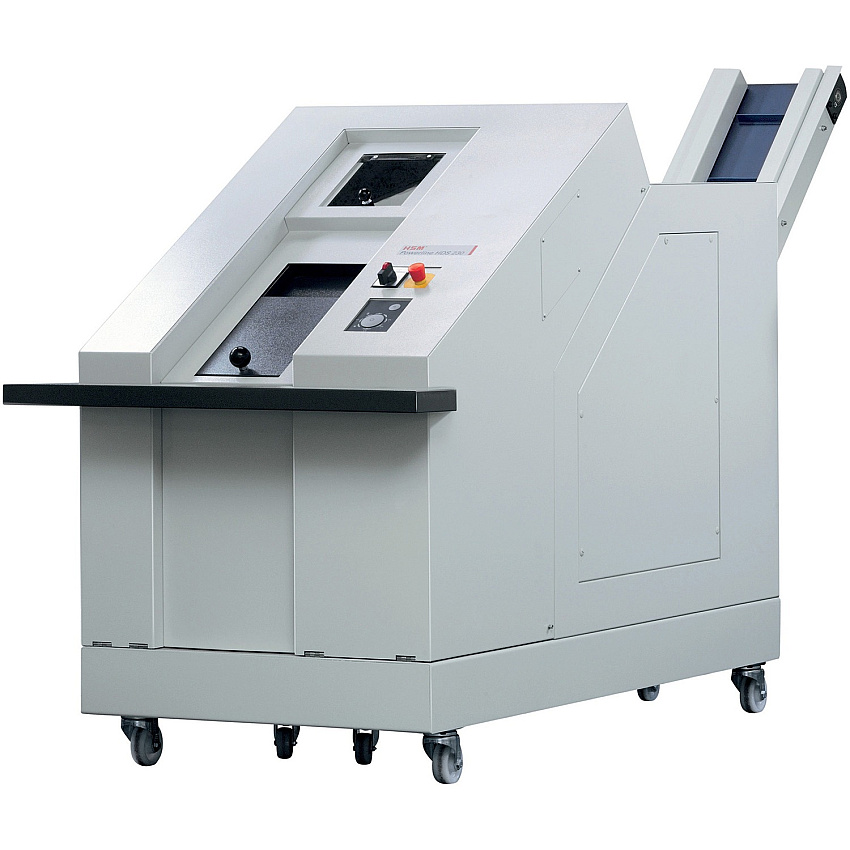 HSM StoreEx HDS 230 Media Shredder Continuous Shredder - for shredding 3.5" Floppy Disk, Hard Drive, Credit Card, CD, DVD, USB Stick - White - 1 Each (1778117)