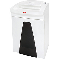 HSM SECURIO B26 - 1/16" x 5/8" Continuous Shredder - Particle Cut - 11 Per Pass - for shredding Paper, Paper Clip, Staples, Credit Card - 0.063" x 0.625" Shred Size - P-5/T-5/E-4/F-2 - 12.20" Throat - 14.50 gal Wastebin Capacity - White - 1 Each (1802113)