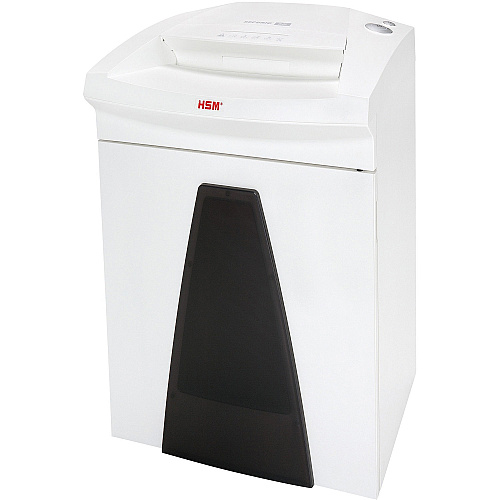 HSM SECURIO B26 - 1/16" x 5/8" Continuous Shredder - Particle Cut - 11 Per Pass - for shredding Paper, Paper Clip, Staples, Credit Card - 0.063" x 0.625" Shred Size - P-5/T-5/E-4/F-2 - 12.20" Throat - 14.50 gal Wastebin Capacity - White - 1 Each (1802113)