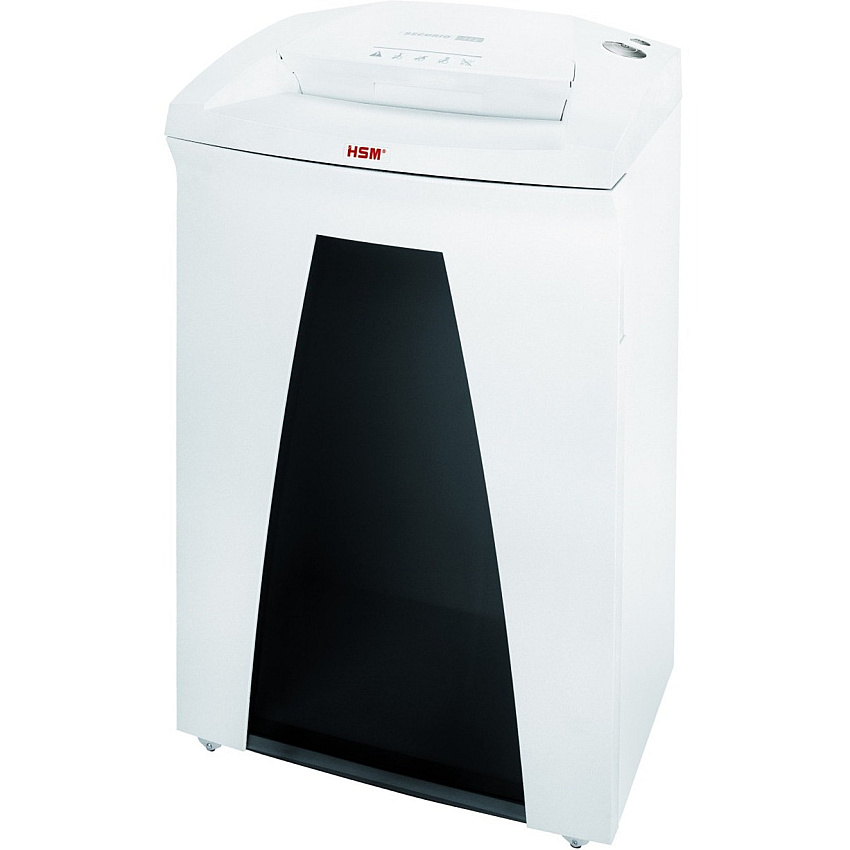 HSM SECURIO B32 - 1/4" Continuous Shredder - Strip Cut - 27 Per Pass - for shredding Paper, Paper Clip, Staples, Credit Card, CD, DVD - 0.250" Shred Size - P-2/O-2/T-2/E-2 - 12.20" Throat - 21.70 gal Wastebin Capacity - White - 1 Each (1821113)