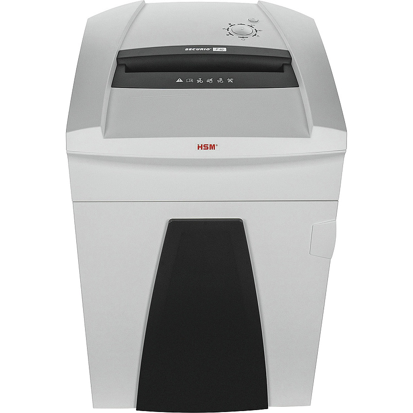 HSM Securio P36 Cross Cut Shredder Continuous Shredder - Cross Cut - 31 Per Pass - for shredding Staples, Paper Clip, Credit Card, Store Card, CD, DVD, 3.5" Floppy Disk, Paper - P-4 - White - 1 Each (1853123)