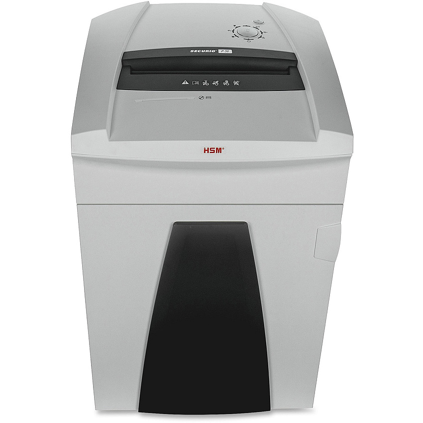 HSM Securio P36 L6 OMDD Shredder Continuous Shredder - Cross Cut - 14 Per Pass - for shredding Paper - P-7 - White, Black - 1 Each (1854113M)