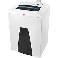 HSM Securio P44 L4 Micro-cut Shredder Continuous Shredder - Micro Cut - 30 Per Pass - for shredding Staples, USB Stick, Paper, Paper Clip, Credit Card - 55 gal Wastebin Capacity - White - 1 Each (1872103)