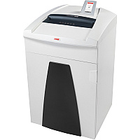 HSM Securio P40i Shredder Continuous Shredder - Strip Cut - 60 Per Pass - for shredding Staples, Store Card, Paper, Paper Clip, Credit Card, CD, DVD, 3.5" Floppy Disk - 0.250" Shred Size - 40 gal Wastebin Capacity - White - TAA Compliant (1881121)