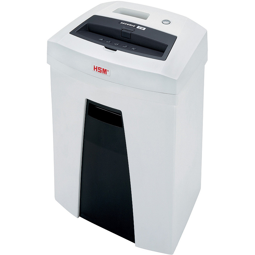 HSM SECURIO C16 - 5/32" x 1" Particle Cut - 7 Per Pass - for shredding Staples, Paper, Paper Clip, Credit Card - 0.156" x 1" Shred Size - P-4/T-4/E-3/F-1 - 8.86" Throat - 6.60 gal Wastebin Capacity - White - TAA Compliant - 1 Each (1902113)