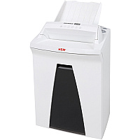 HSM SECURIO AF150 - 1/16" x 5/8" Continuous Shredder - Particle Cut - 7 Per Pass - for shredding Staples, Paper, Paper Clip, Credit Card - 0.187" x 1.250" Shred Size - P-5/T-5/E-4/F-2 - 9.45" Throat - 9.20 gal Wastebin Capacity - White - 1 Each (2082113)