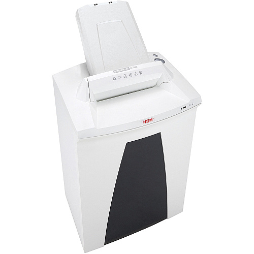 HSM SECURIO AF500 - 1/16" x 5/8" Continuous Shredder - Particle Cut - 11 Per Pass - for shredding Staples, Paper, Paper Clip, Credit Card - 0.187" x 1.250" Shred Size - P-5/T-5/E-4/F-2 - 9.45" Throat - 21.70 gal Wastebin Capacity - White - 1 Eac (2102113)