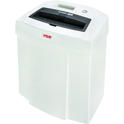HSM SECURIO C14 - 5/32" x 1" Particle Cut - 6 Per Pass - for shredding Staples, Paper, Paper Clip, Credit Card - 0.156" x 1" Shred Size - P-4/T-4/E-3/F-1 - 8.86" Throat - 5.30 gal Wastebin Capacity - White - 1 Each (2253113)