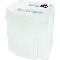 HSM Pure 120 - 5/32" x 1" Particle Cut - 6 Per Pass - for shredding Staples, Paper, Paper Clip, Credit Card - 0.156" x 1" Shred Size - P-4/T-4/E-3/F-1 - 8.86" Throat - 5.30 gal Wastebin Capacity - White - 1 Each (2313113)
