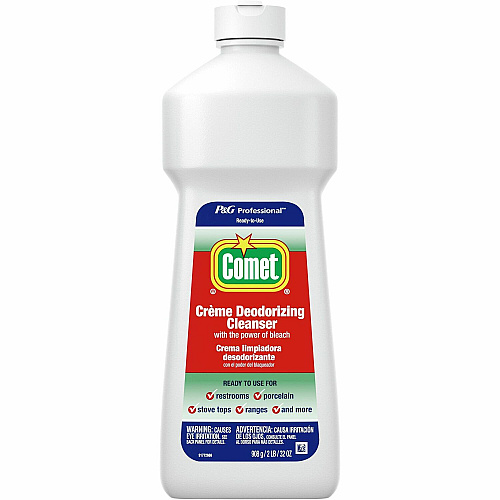 Comet Creme Deodorizing Cleanser 32 fl oz (1 quart) - Non-scratching - White Bottle - 1 Bottle (73163)