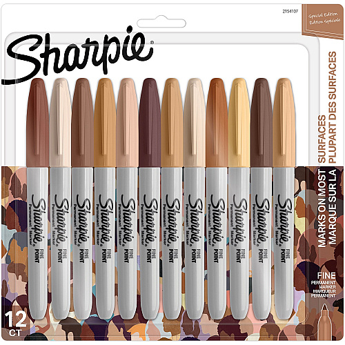 Sanford Fine Point Permanent Marker Fine Marker Point - Assorted Ink - 12 / Pack (2154107)