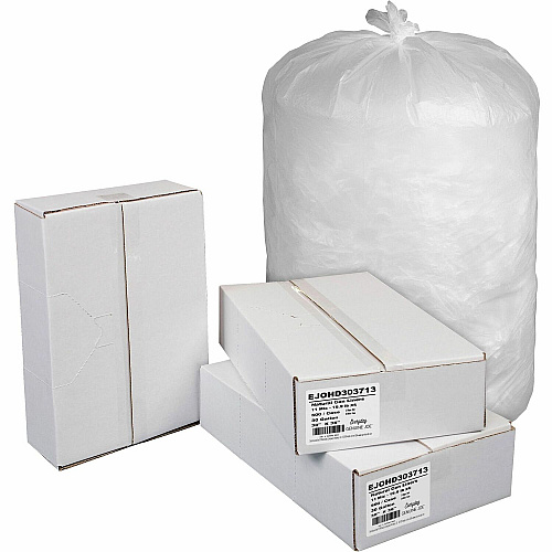 Everyday Genuine Joe High-Density Can Liners 30 gal Capacity - 36" Length x 30" Width x 0.43 mil (11 Micron) Thickness - High Density - Natural - Resin - Office Waste, Receptacle - 500 / Carton (HD303713)