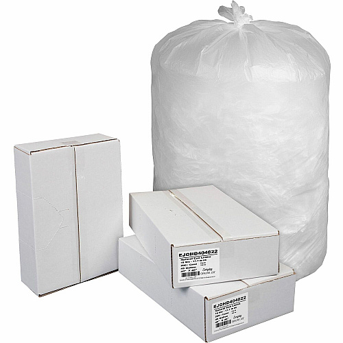 Everyday Genuine Joe High-Density Can Liners 45 gal Capacity - 46" Length x 40" Width x 0.71 mil (18 Micron) Thickness - High Density - Natural - Resin - Office Waste, Receptacle - 200 / Carton (HD404822)