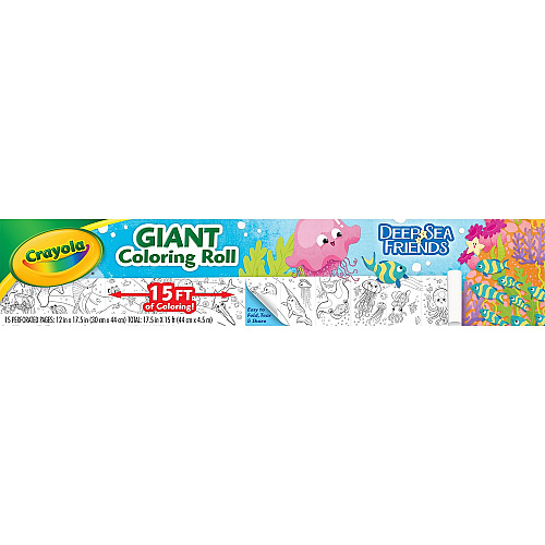 Crayola Deep Sea Friends Giant Coloring Roll 1 Each (042721)