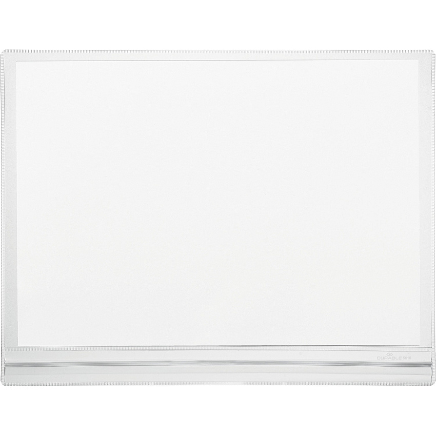 DURABLE Water-Resistant Document Pockets 8.50" Holding Width x 11" Holding Height - Water Resistant, Self-adhesive - Transparent - 5 / Pack (501619)