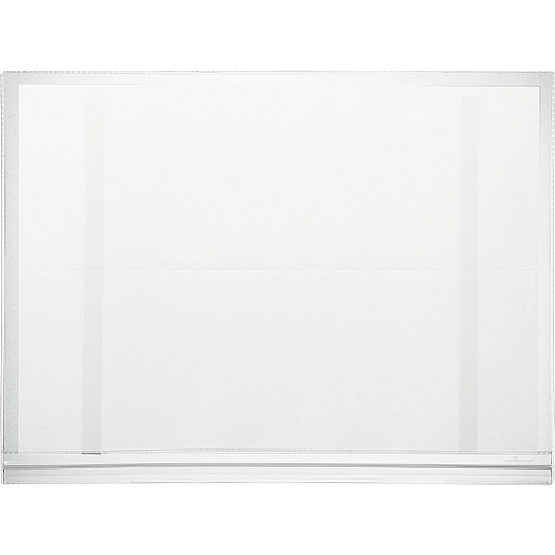 DURABLE Water-Resistant Magnetic Document Pockets 13.19" Holding Width x 17.52" Holding Height - Water Resistant, Adhesive Backing, Magnetic Strip, Residue-free, UV Resistant, Heat Resistant, Anti-glare, Anti-reflective - Plastic - Transparent -  (501919)