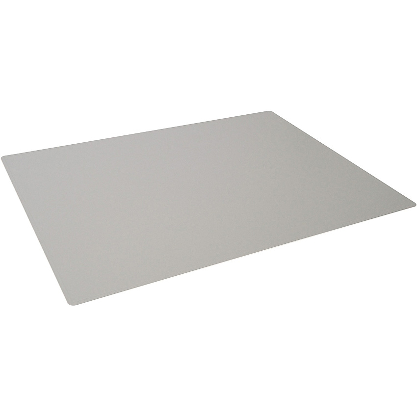 DURABLE Contoured Edge Desk Mat Office - 19.69" Length x 25.59" Width - Rectangular - Polypropylene, Plastic - Gray - 1 Each (713310)