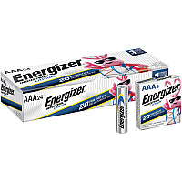 Energizer Industrial AAA Lithium Battery 4-Pack For Construction, Facility Maintenance, Medical Center, Office, Classroom - AAA - 4/Pack - 6 / Box (LN92BX)