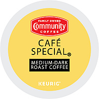 Community Coffee Community&reg; Coffee K-Cup Caf&eacute; Special Coffee Compatible with Keurig 2 Brewer, Keurig Brewer - Medium/Dark - 24 / Box (64059)