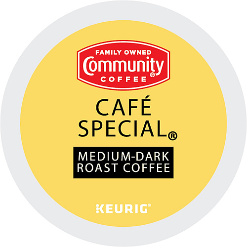 Community Coffee Community&reg; Coffee K-Cup Caf&eacute; Special Coffee Compatible with Keurig 2 Brewer, Keurig Brewer - Medium/Dark - 24 / Box (64059)