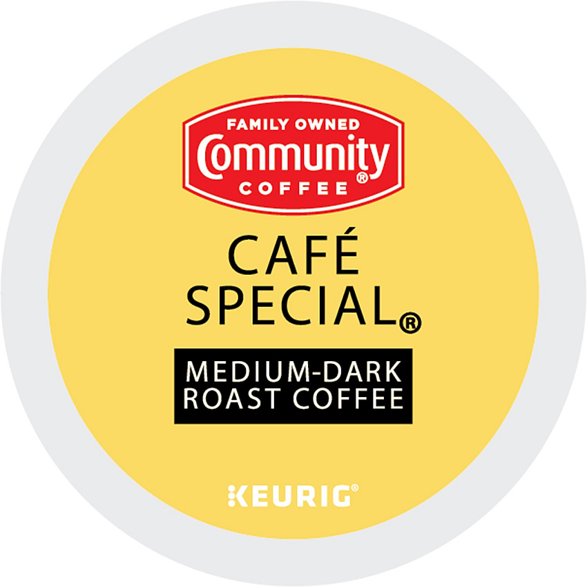 Community Coffee Community&reg; Coffee K-Cup Caf&eacute; Special Coffee Compatible with Keurig 2 Brewer, Keurig Brewer - Medium/Dark - 24 / Box (64059)