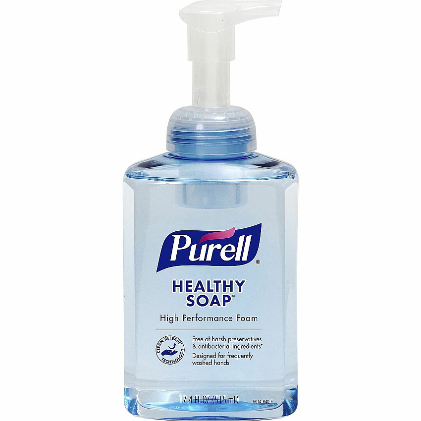 PURELL&reg; CRT HEALTHY SOAP High Performance Foam 17.40 fl oz - Pump Bottle Dispenser - Dirt Remover, Kill Germs - Hand - Clear - 1 Each (501404)