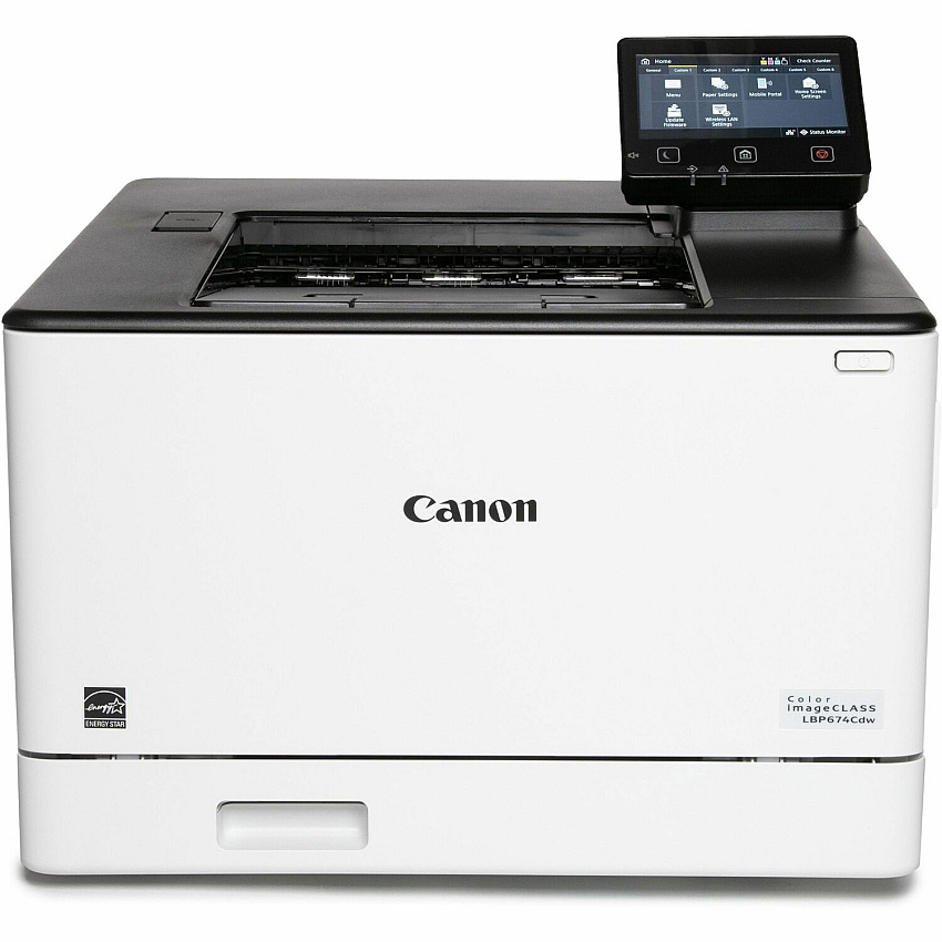 Canon imageCLASS LBP674Cdw Desktop Wireless Laser Printer - Color 35 ppm Mono / 35 ppm Color - 1200 x 1200 dpi Print - Automatic Duplex Print - 250 Sheets Input - Ethernet - Wireless LAN - Plain Paper Print - Gigabit Ethernet - USB (5456C006)