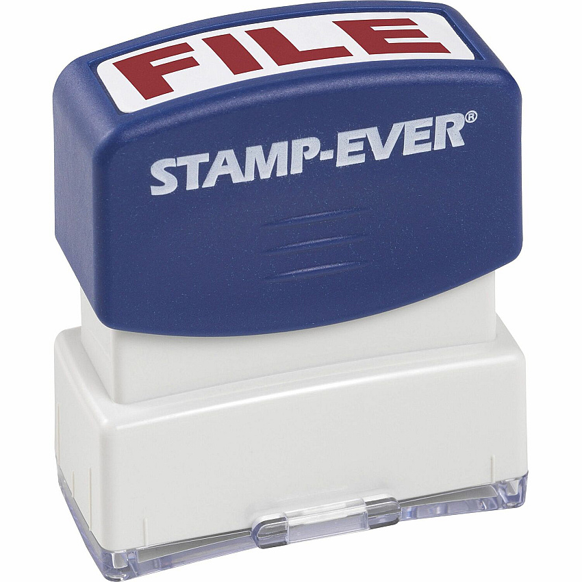 Trodat Pre-inked FILE Message Stamp Message Stamp - FILE - 0.56" Impression Width x 1.69" Impression Length - Red - 1 Each (5953)