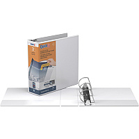 QuickFit D-Ring View Binders 3" Binder Capacity - Letter - 8 1/2" x 11" Sheet Size - 625 Sheet Capacity - Fastener(s): D-Ring - Pocket(s): 2, Internal - Vinyl - White - Recycled - Print-transfer Resistant, PVC-free, Exposed Rivet - 1 Each (870500)