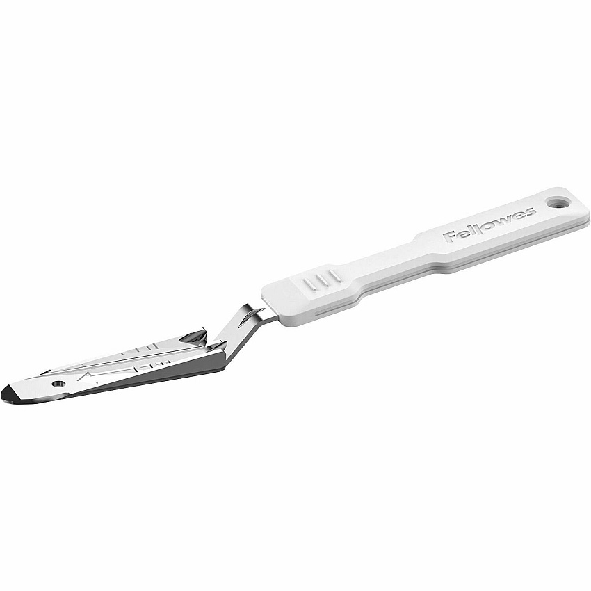 Fellowes LX815 Staple Remover White, Silver - Antimicrobial - 1 Each (5017101)