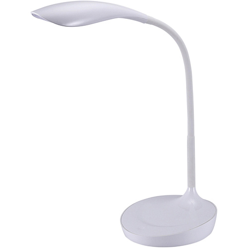 Bostitch Konnect Gooseneck LED Desk Lamp LED Bulb - Dimmable, Gooseneck, Touch Sensitive Control Panel, Adjustable Brightness, Flexible, Flicker-free, Glare-free Light, Eco-friendly, USB Charging - Desk Mountable - White - for Office, Smartp (KTVLED1502W)