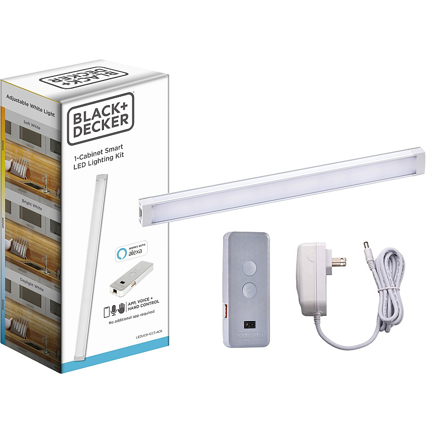 Black & Decker Smart Under Cabinet Lighting Kit Silver - 1 Each (LEDUC91CCTAC)