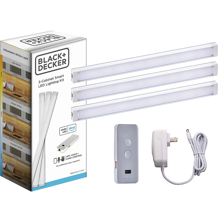 Black & Decker Smart Under Cabinet Lighting Kit Silver - 1 Each (LEDUC93CCTAC)