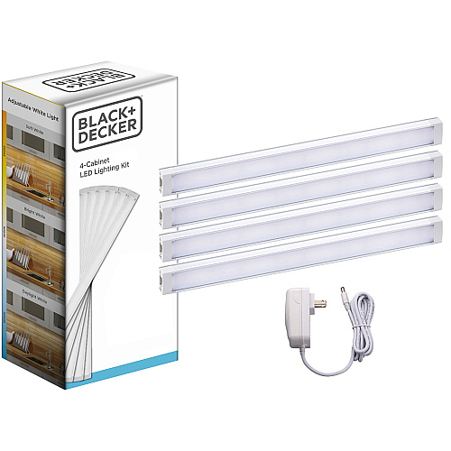 Black & Decker Under Cabinet Lighting Kit Silver - 1 Each (LEDUC94CCT)