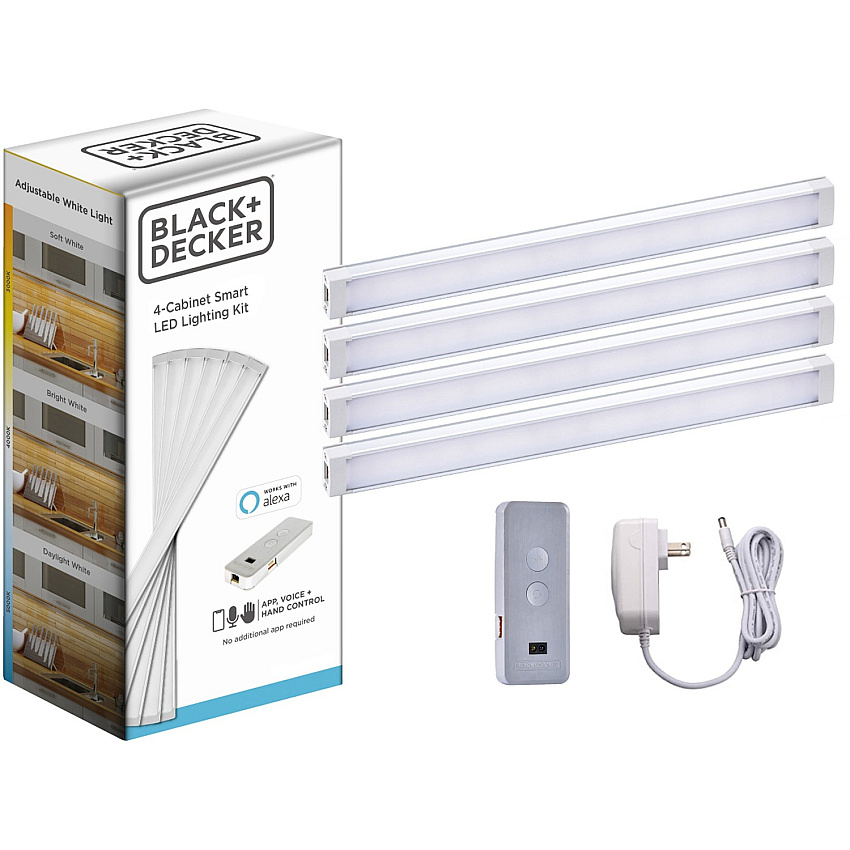 Black & Decker Smart Under Cabinet Lighting Kit Silver - 1 Each (LEDUC94CCTAC)