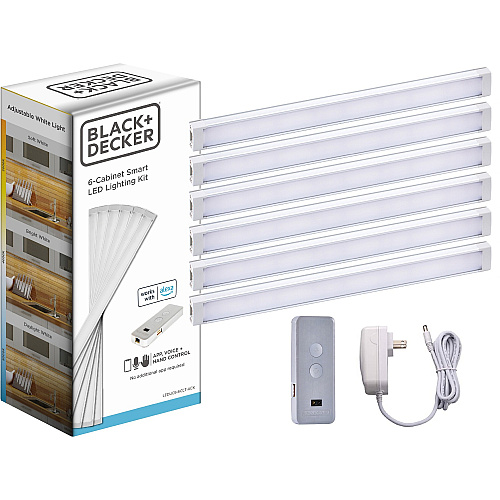 Black & Decker Smart Under Cabinet Lighting Kit Silver - 1 Each (LEDUC96CCTAC)