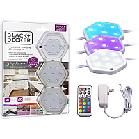 Black &amp; Decker Color-Changing LED Puck Light Kit White - 1 Each (LEDUCPUCK3RG)