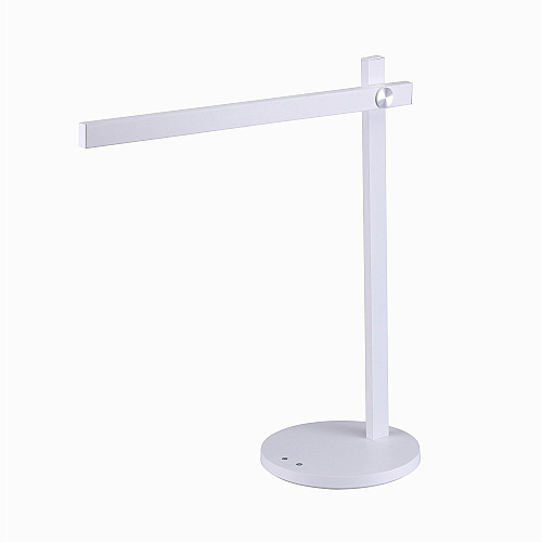 Bostitch Dimmable Bar Desk Lamp 5.50 W LED Bulb - Matte - Dimmable, Adjustable Brightness, Color Temperature Setting, Flicker-free, Adjustable Head, Glare-free Light - Metal - Desk Mountable - White - for Desk, Relaxing, Reading, Room - 1 Ea (VLED1813BOS)